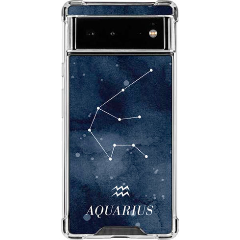 Aquarius Constellation Google Pixel 6 Clear Case